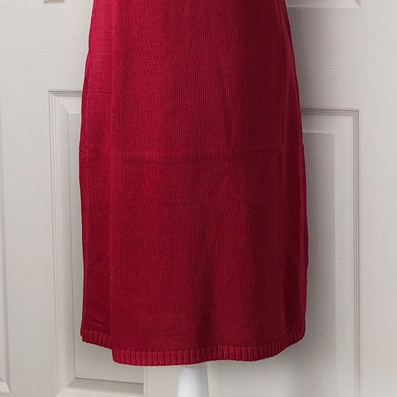 Red Sweater Dress - Picture 3 of 3